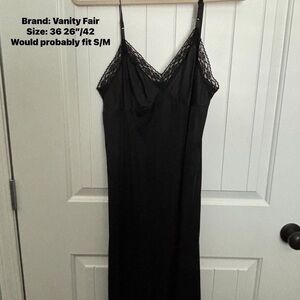 Vanity Fair Elegant Black Lace Dress